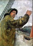 Christian Krohg Babord litt painting